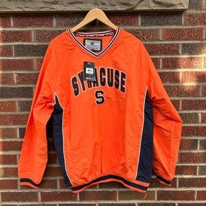 Colosseum Athletics Syracuse V Neck Pullover Windbreaker Long Sleeve Jacket